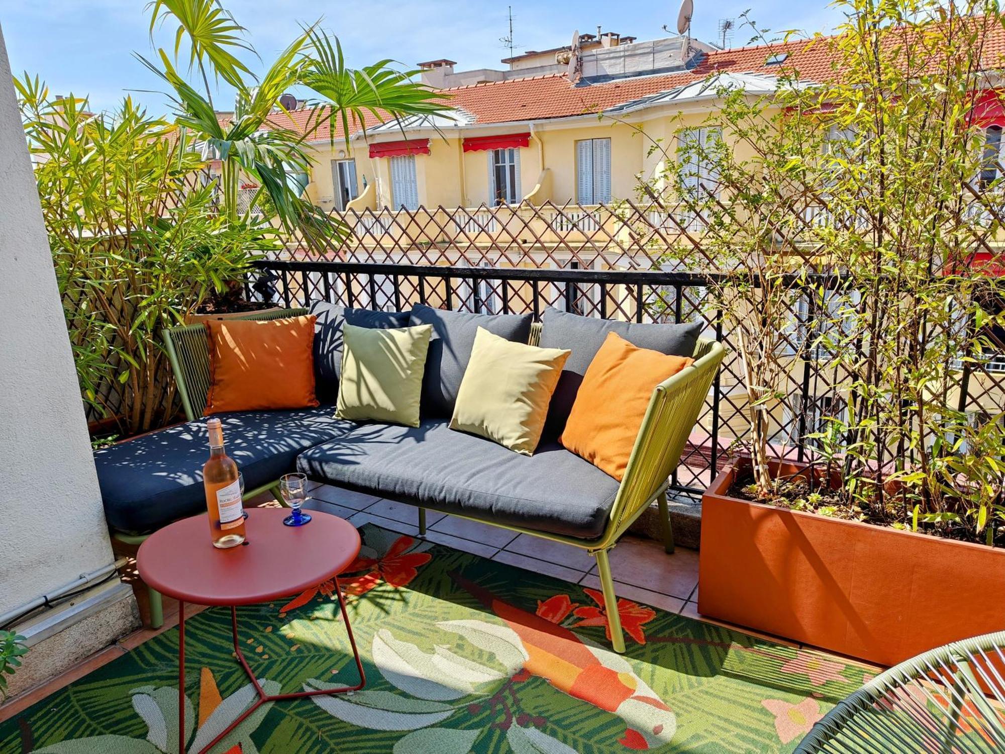 Cozy Roof Terrace Near Promenade Des - Ac Appartamento Nizza